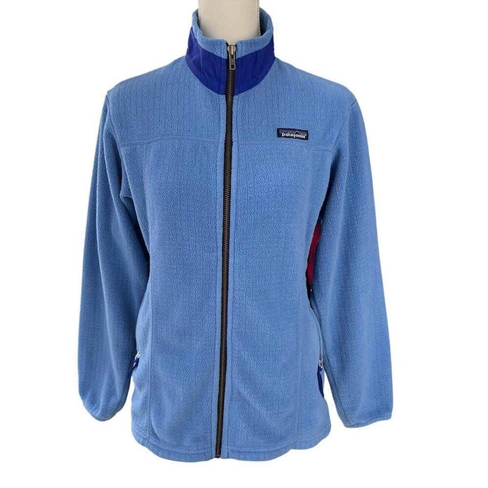 Patagonia Women's Polartec Regulator Full-Zip Fleece Jacket Blue Size Medium